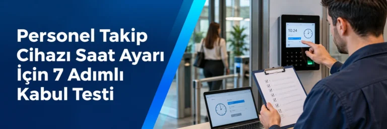 Personel Takip Cihazı Saat Ayarı İçin 7 Adımlı Kabul Testi bloğunu seç Personel Takip Cihazı Saat Ayarı İçin 7 Adımlı Kabul Testi
